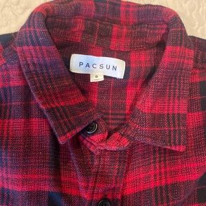 Pacsun flannel button down shirt